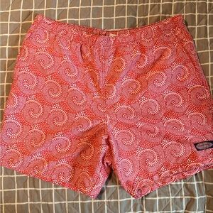 Vineyard Vines Red Swirl Swim Shorts